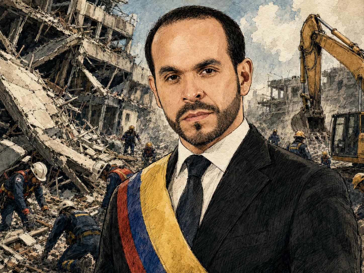 El terremoto le cambió la agenda a De la Espriella